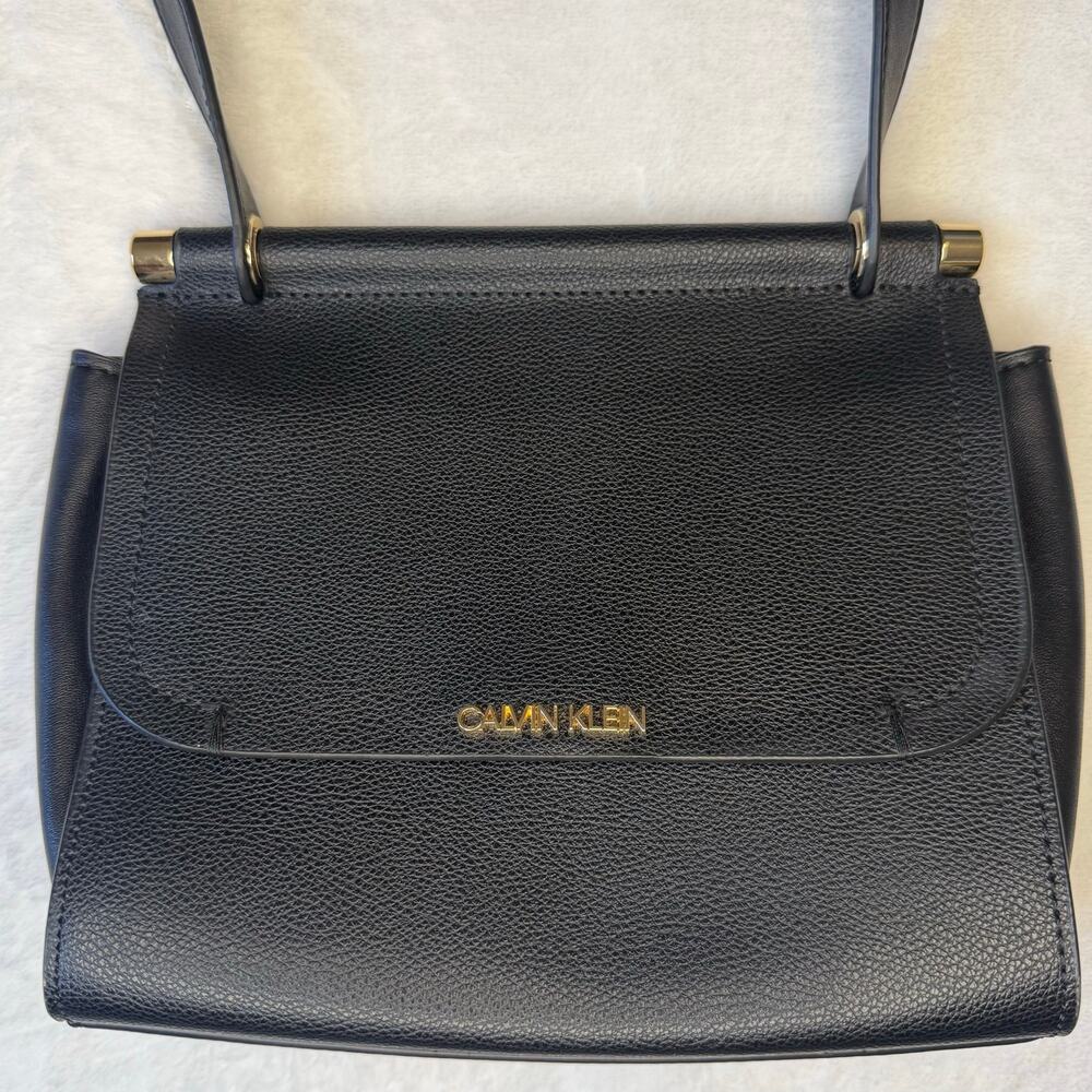 Calvin Klein Black Peddled Crossbody Bag 7" by 8"